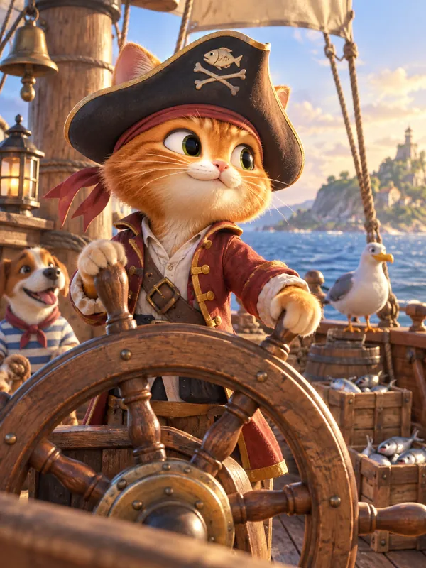Captain Cat and the Fish Thief
