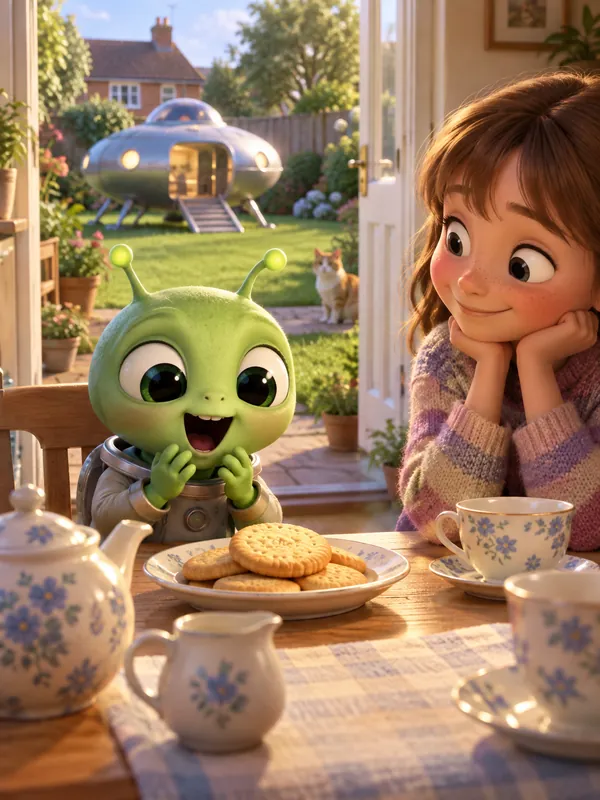 The Alien Who Came for Tea