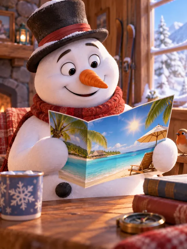 The Snowman Who Went on Holiday